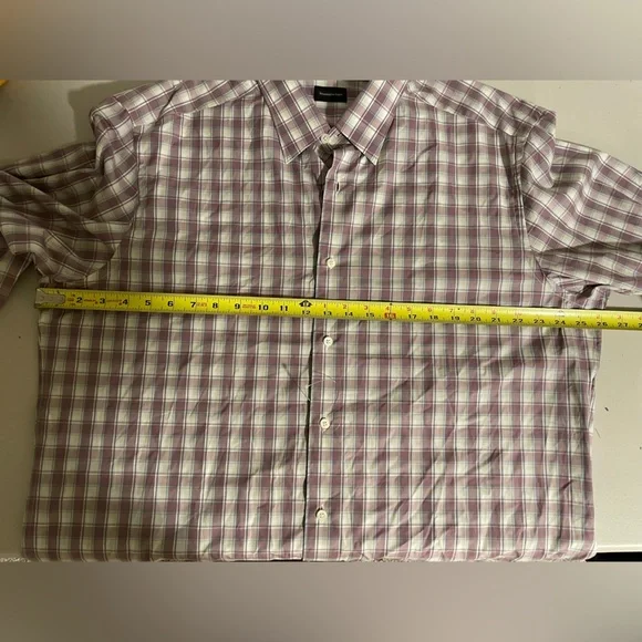 Ermenegildo Zega NWT Plaid Long Sleeve Button Down Dress Shirt Men’s XXL - Picture 7 of 8